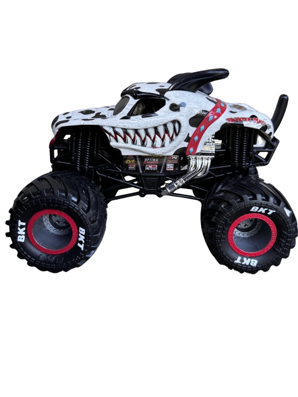 MONSTER JAM 1:24 White Dalmation MONSTER MUTT Diecast